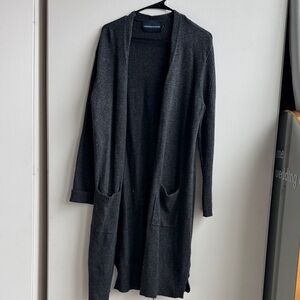 Calvin Klein Dark Charcoal Open-Front Cardigan